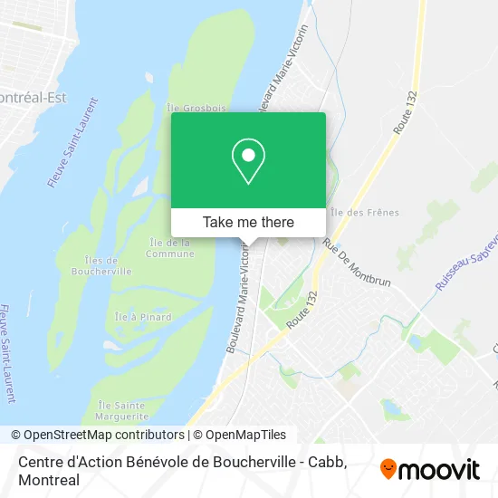 Centre d'Action Bénévole de Boucherville - Cabb map