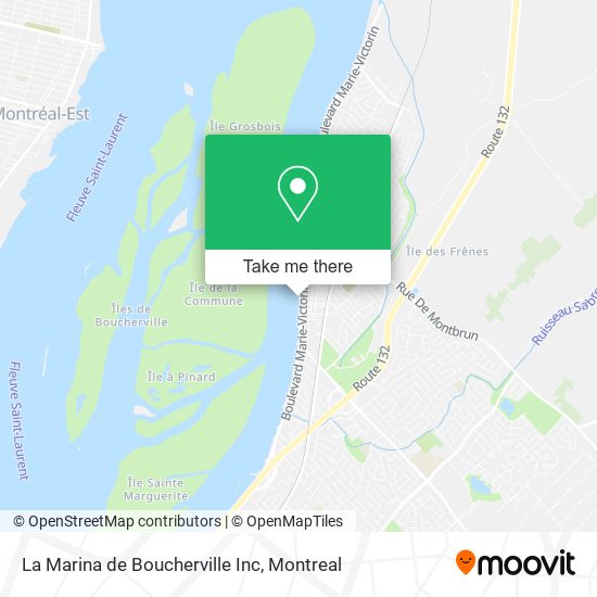 La Marina de Boucherville Inc map