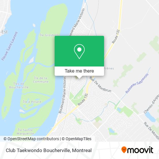 Club Taekwondo Boucherville map