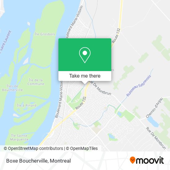 Boxe Boucherville map