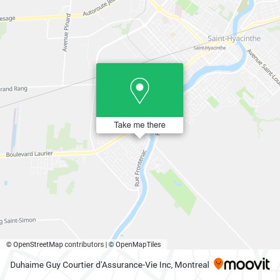 Duhaime Guy Courtier d'Assurance-Vie Inc map