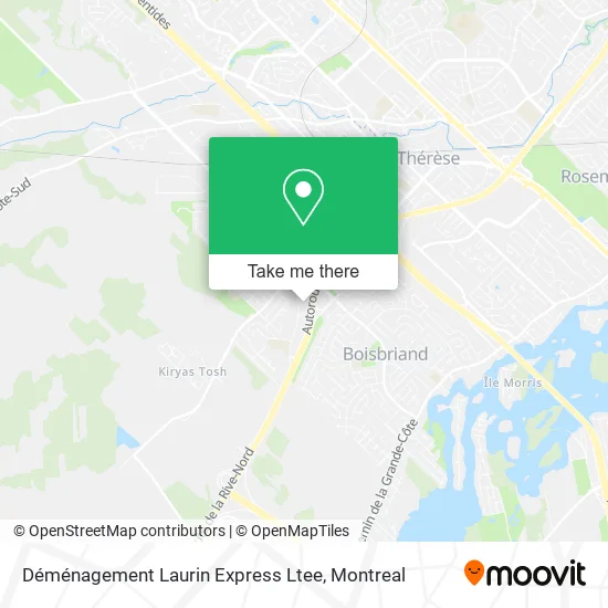 Déménagement Laurin Express Ltee map