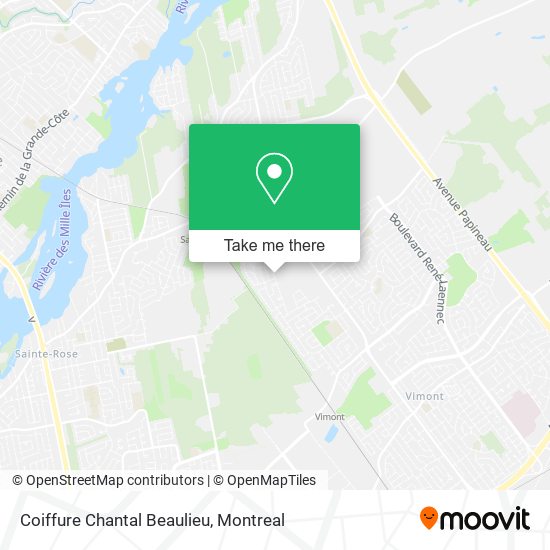 Coiffure Chantal Beaulieu map
