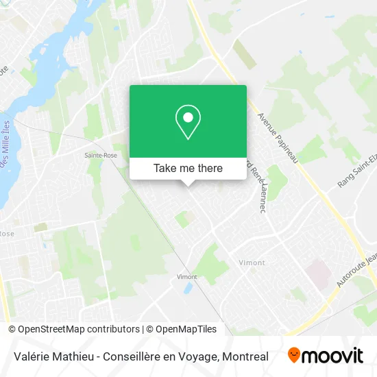 Valérie Mathieu - Conseillère en Voyage map