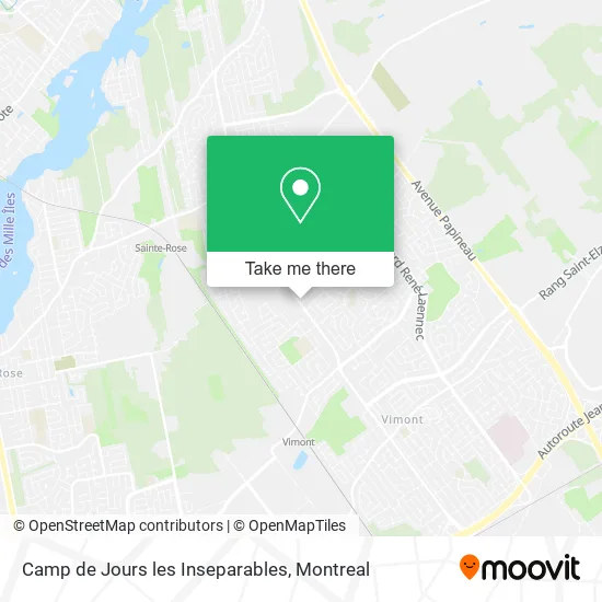 Camp de Jours les Inseparables map