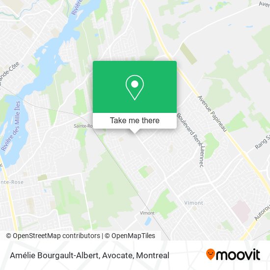 Amélie Bourgault-Albert, Avocate map