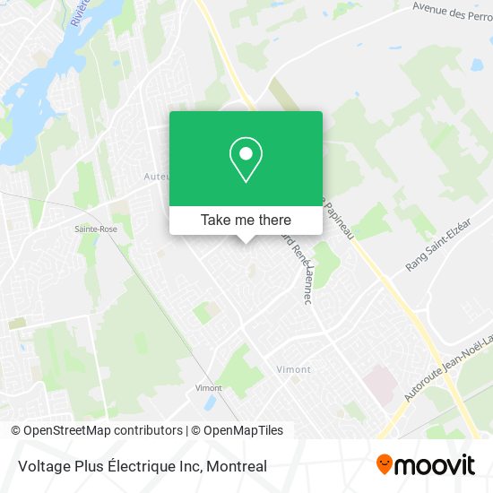 Voltage Plus Électrique Inc map