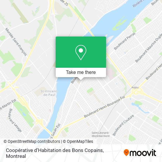 Coopérative d'Habitation des Bons Copains map