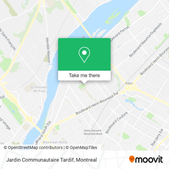 Jardin Communautaire Tardif map