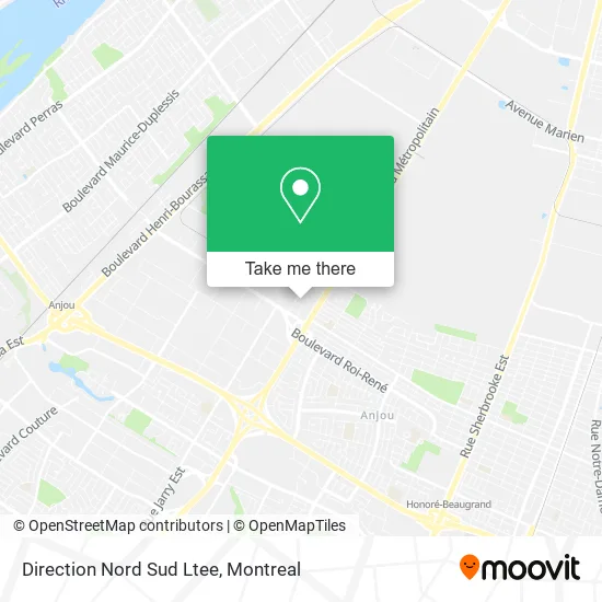 Direction Nord Sud Ltee map