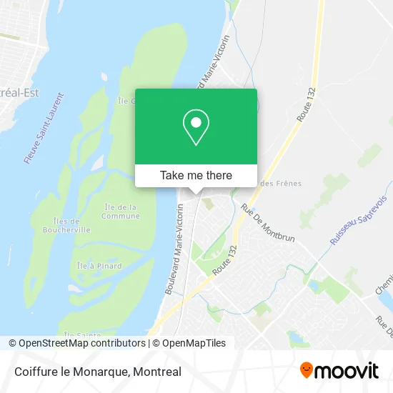 Coiffure le Monarque map