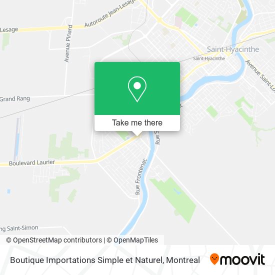 Boutique Importations Simple et Naturel map