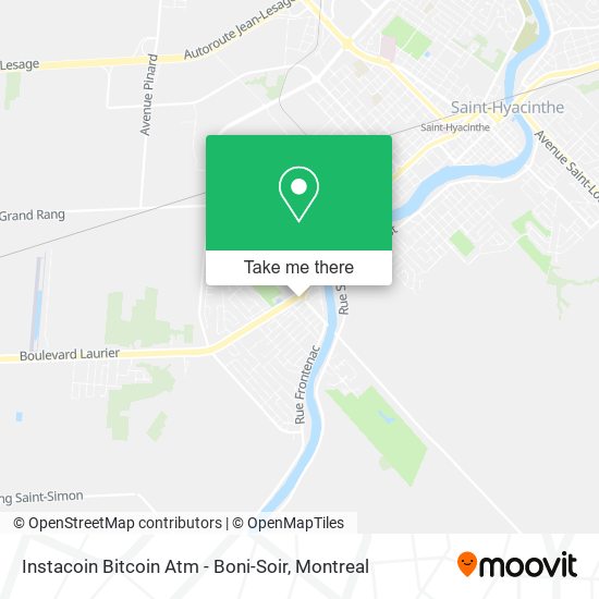 Instacoin Bitcoin Atm - Boni-Soir map
