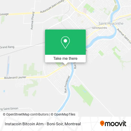 Instacoin Bitcoin Atm - Boni-Soir map