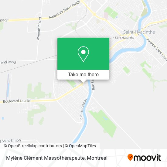 Mylène Clément Massothérapeute map