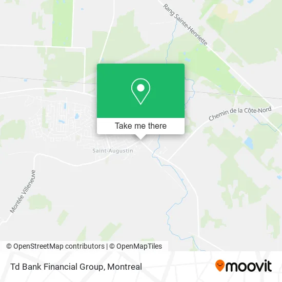 Td Bank Financial Group map