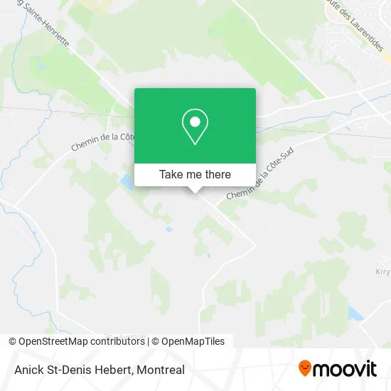 Anick St-Denis Hebert map