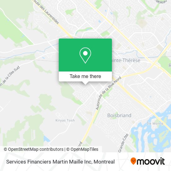 Services Financiers Martin Maille Inc map