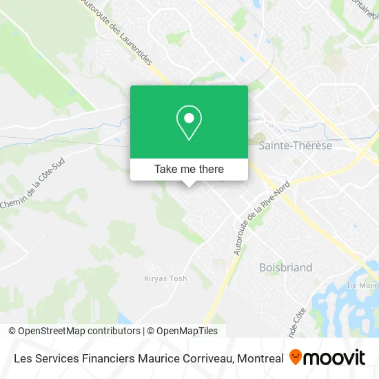 Les Services Financiers Maurice Corriveau map