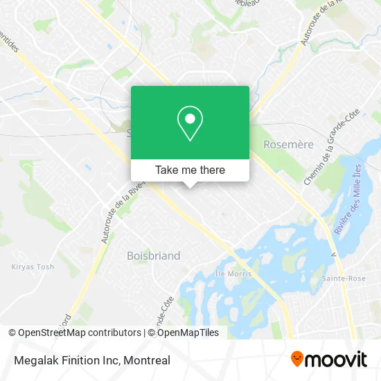 Megalak Finition Inc map