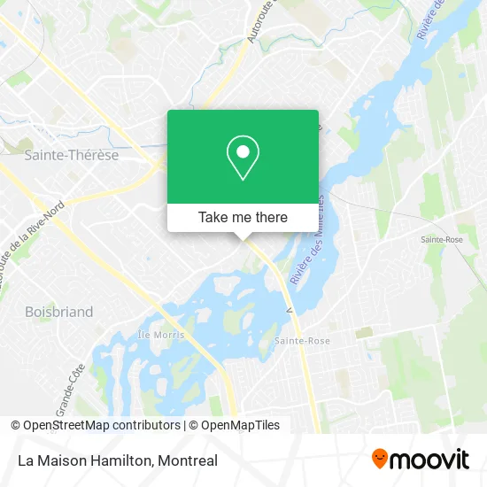 La Maison Hamilton map