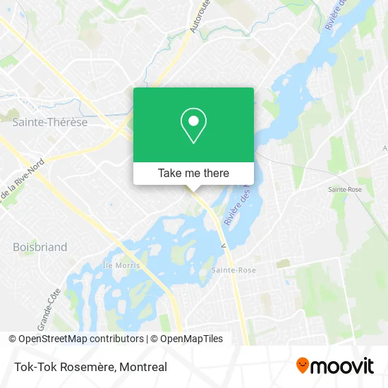 Tok-Tok Rosemère map