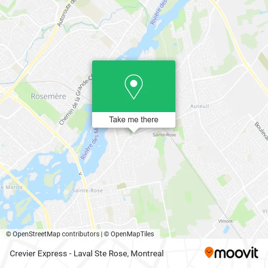 Crevier Express - Laval Ste Rose map