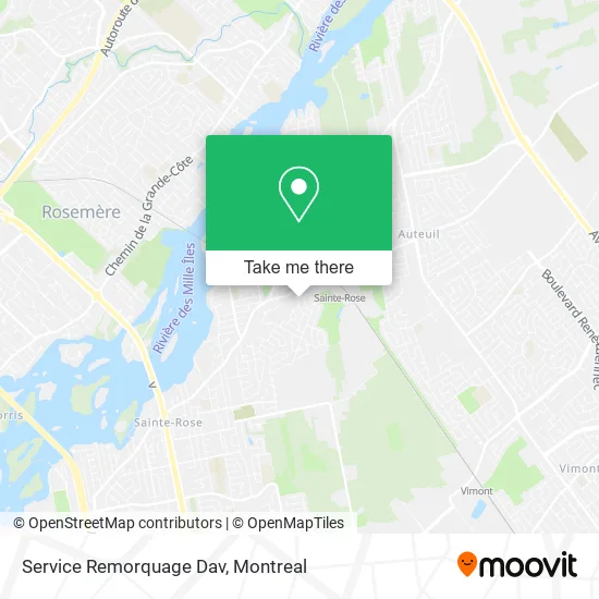 Service Remorquage Dav map