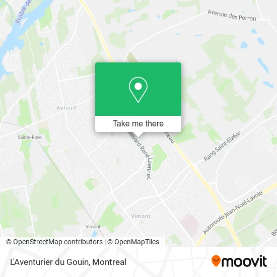 L'Aventurier du Gouin map
