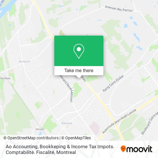 Ao Accounting, Bookkeping & Income Tax Impots. Comptabilité. Fiscalité map