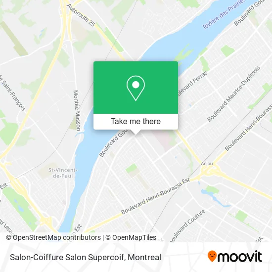 Salon-Coiffure Salon Supercoif map