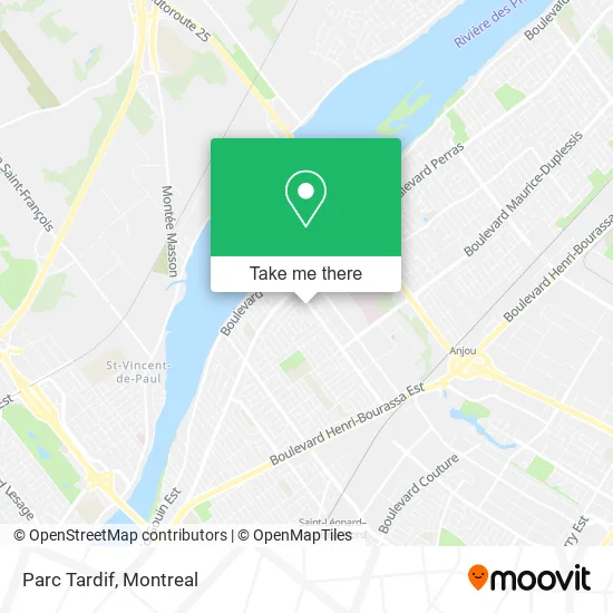 Parc Tardif map