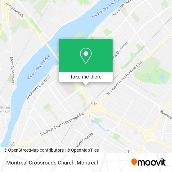 Montréal Crossroads Church map