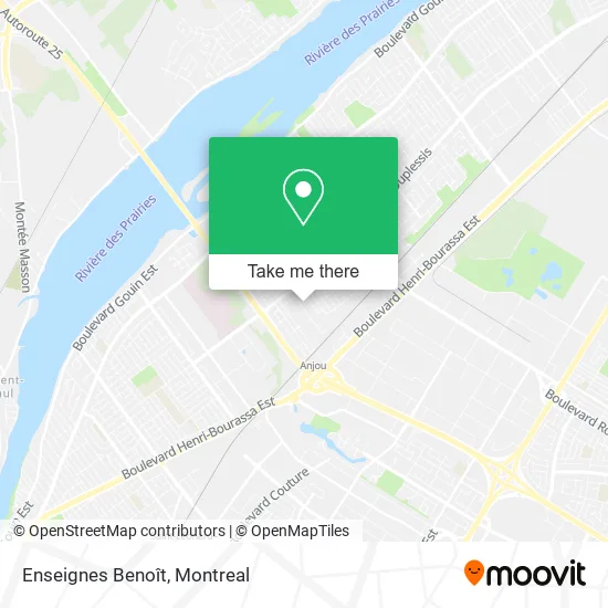 Enseignes Benoît map