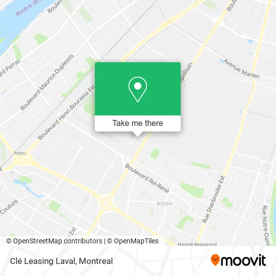 Clé Leasing Laval map