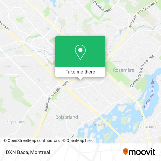 DXN Baca map