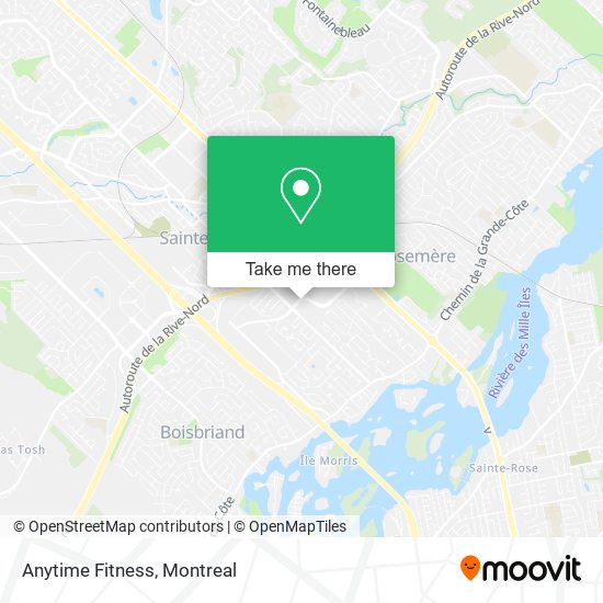 Anytime Fitness map