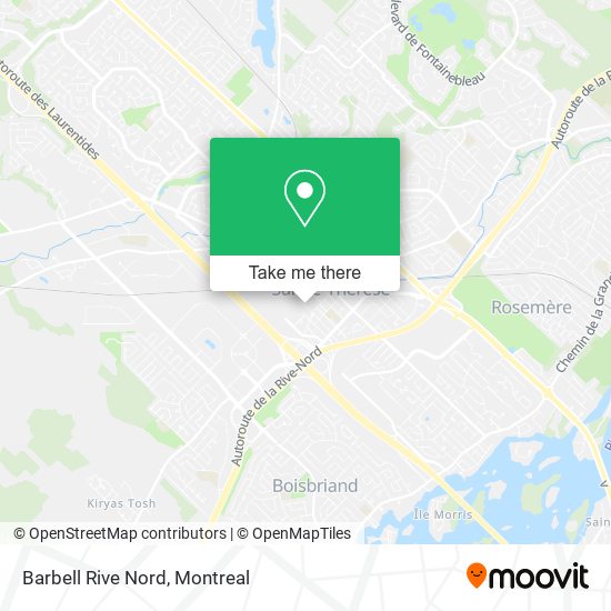 Barbell Rive Nord map