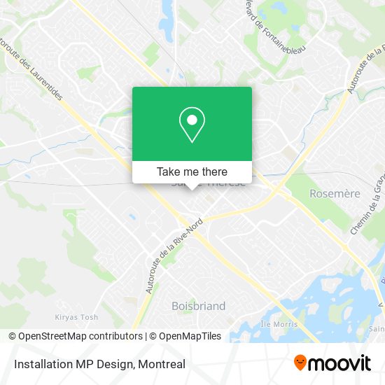 Installation MP Design map