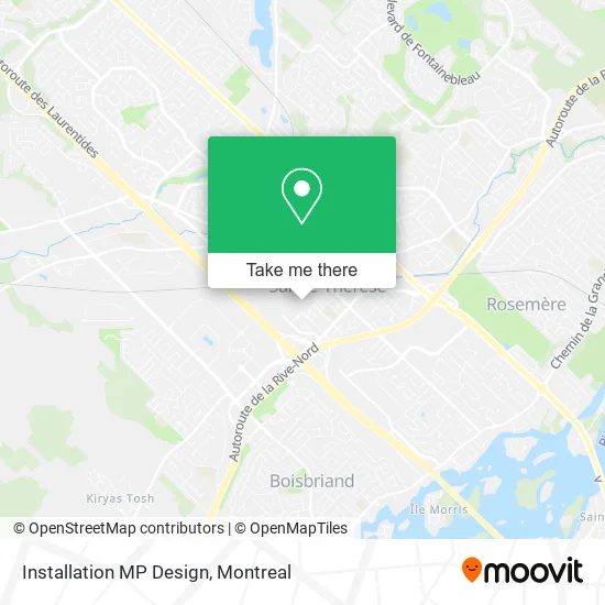 Installation MP Design map