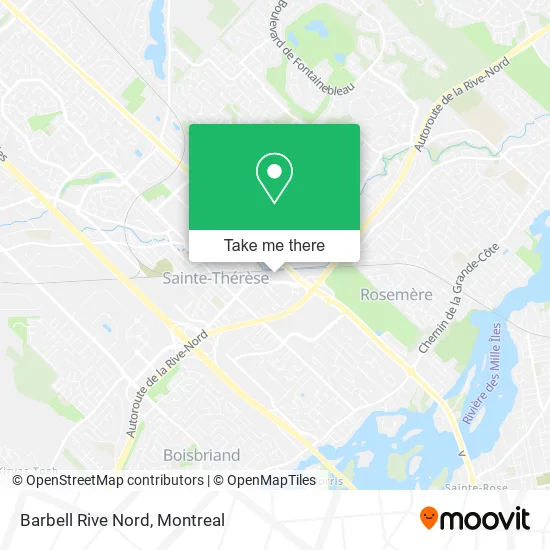 Barbell Rive Nord map