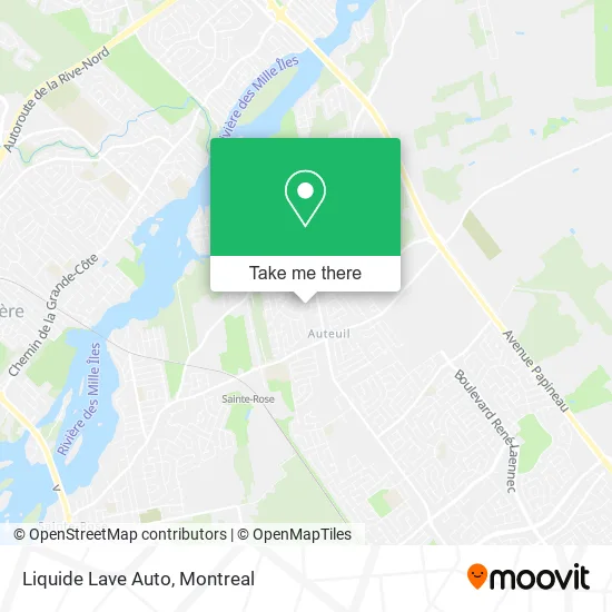 Liquide Lave Auto map