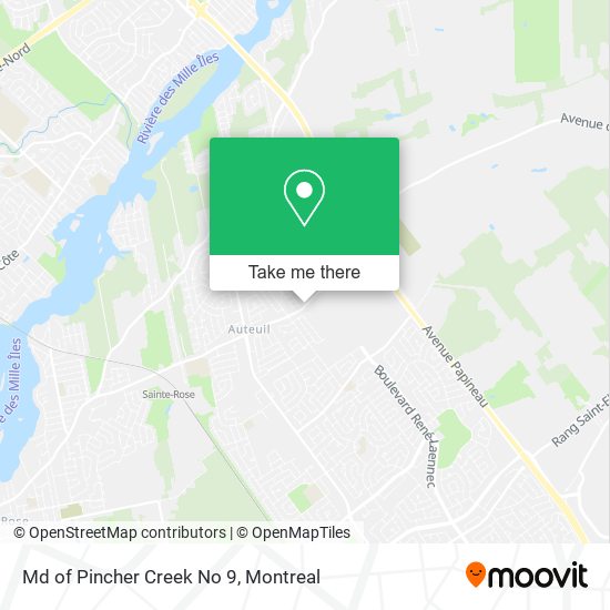 Md of Pincher Creek No 9 map
