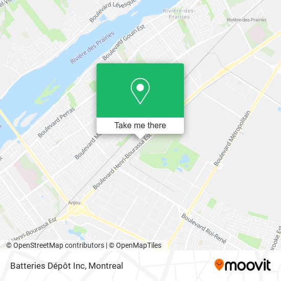 Batteries Dépôt Inc map