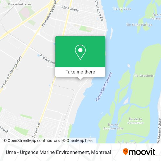 Ume - Urgence Marine Environnement map