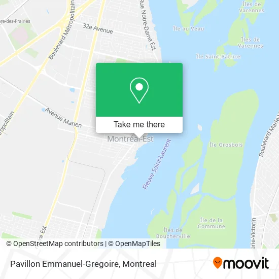 Pavillon Emmanuel-Gregoire map