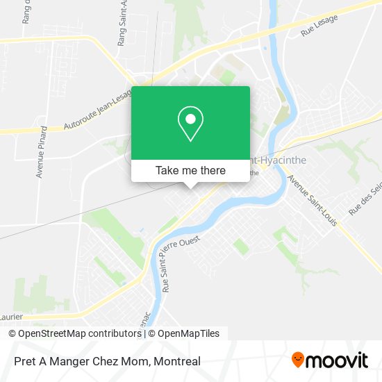 Pret A Manger Chez Mom map