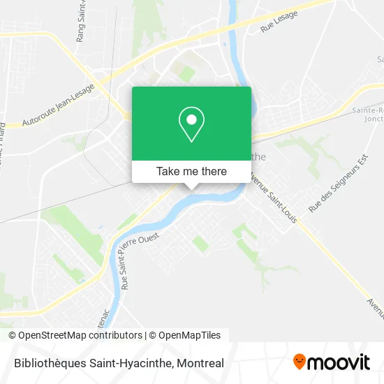 Bibliothèques Saint-Hyacinthe map