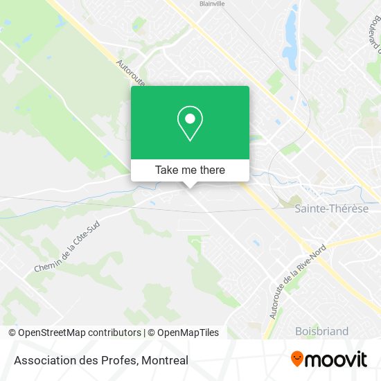Association des Profes map