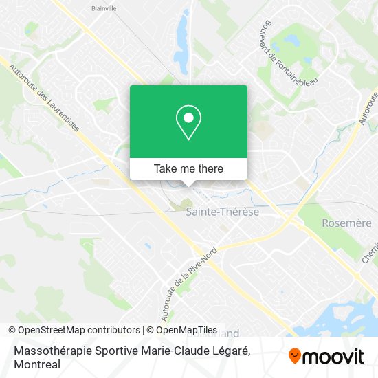 Massothérapie Sportive Marie-Claude Légaré map